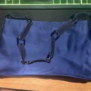 Paloma Picasso navy blue bag near mint